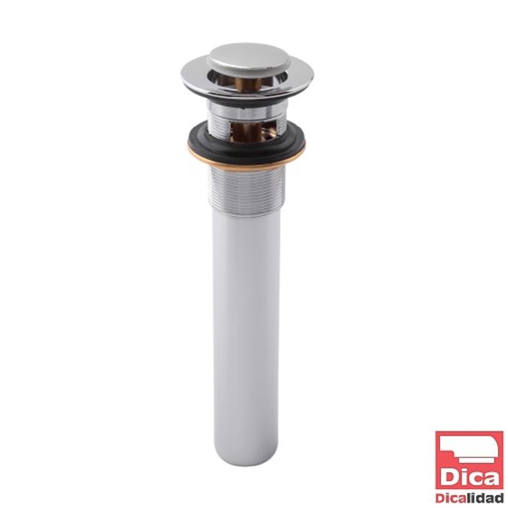 [0505F4206CP] CONTRA LATON CUB PUSH P/LAV C/REBOSADERO CROMO F-4206CP DICA