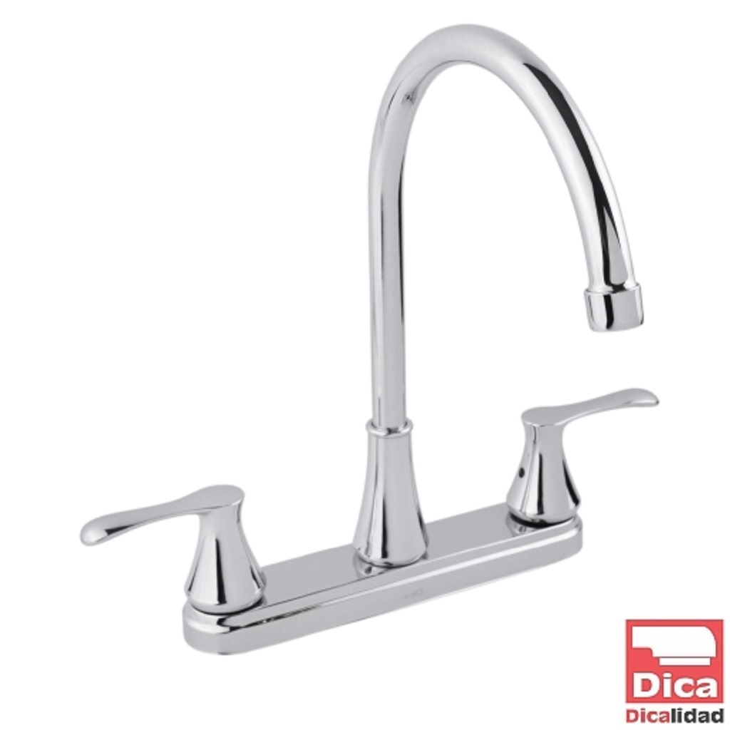 MEZCLADORA PARA FREGADERO 8" ECOLOGICA CROMO F-4333 DICA