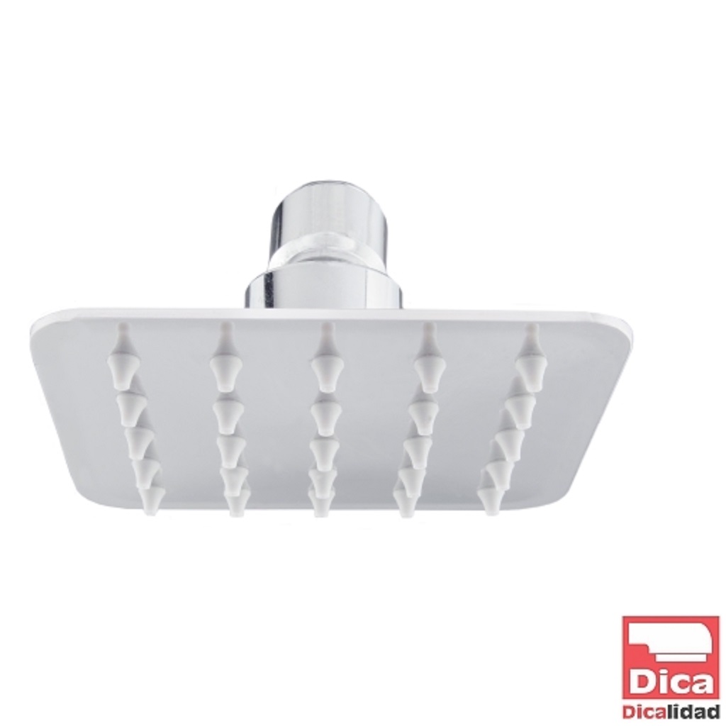 REGADERA CUADRADA DE PLATO 4 " F-4534C DICA