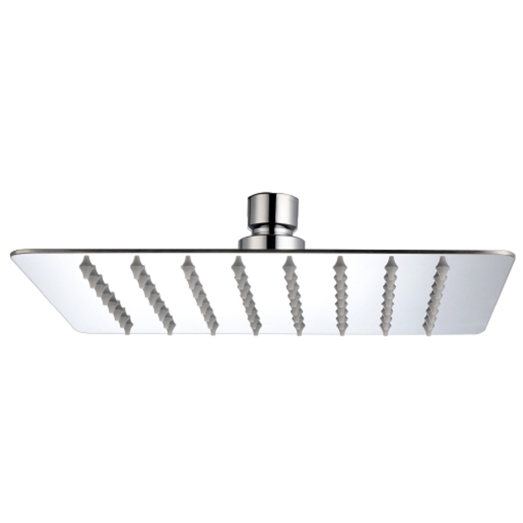 REGADERA DE PLATO CUADRADA 8" S/BRAZO Y CHAPETON F-4538C