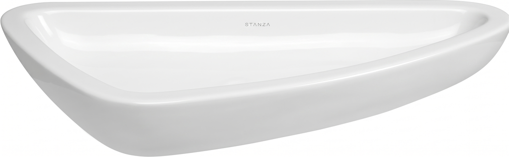 LAVABO DE SOBREPONER TRIANGULAR BCO STANZA