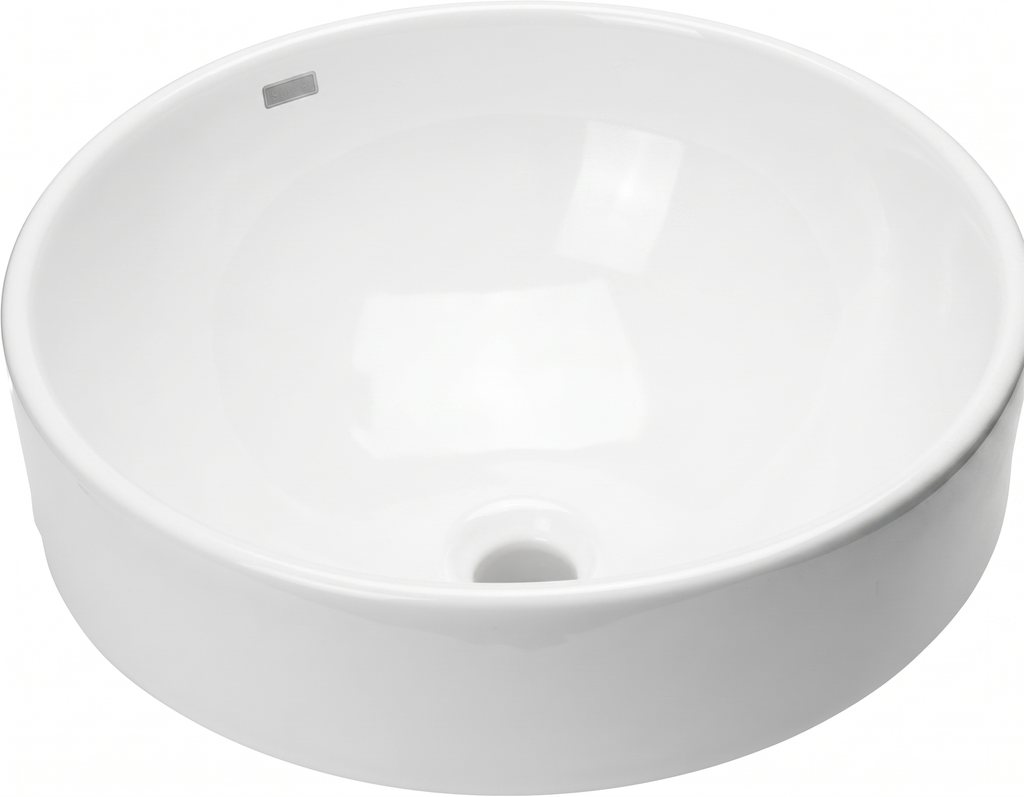 LAVABO DE SOBREPONER REDONDO BCO STANZA***L