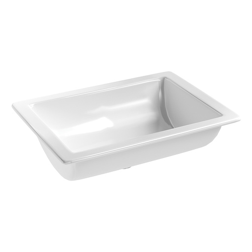 [09OAULBR] LAVABO AUDAZE RECTANGULAR BLANCO ORION BAJO CUBIERTA 52821