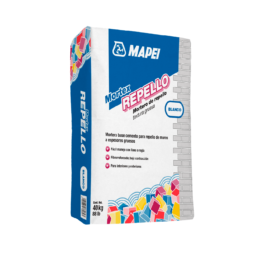 MORTEX REPELLO BLANCO, SACO 40 KG MAPEI