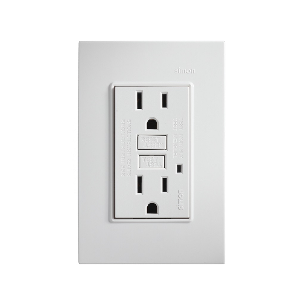 [ESIM2301425090] TOMA CORRIENTE DUPLEX ICFT C/CHASIS Y PLACA BCO AUTOTEST S23