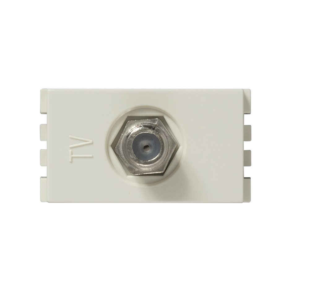 TOMA MARFIL TV COAXIAL SIMON