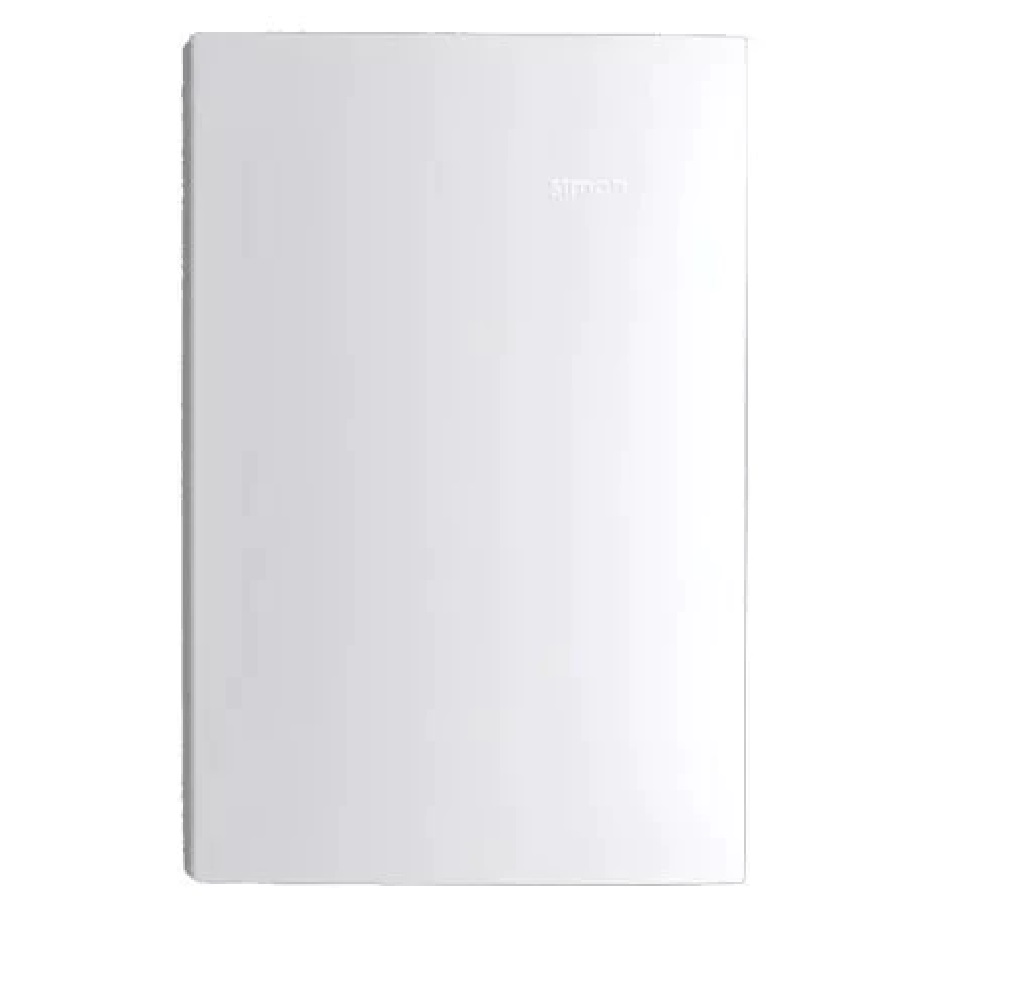 PLACA BLANCA CIEGA CON CHASIS SIMON