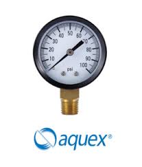MANOMETRO DE GLICERINA 7 KG  AQUOR 0-100 PSI CONEXION 1/4"M MODELO PGL100 NOVEM