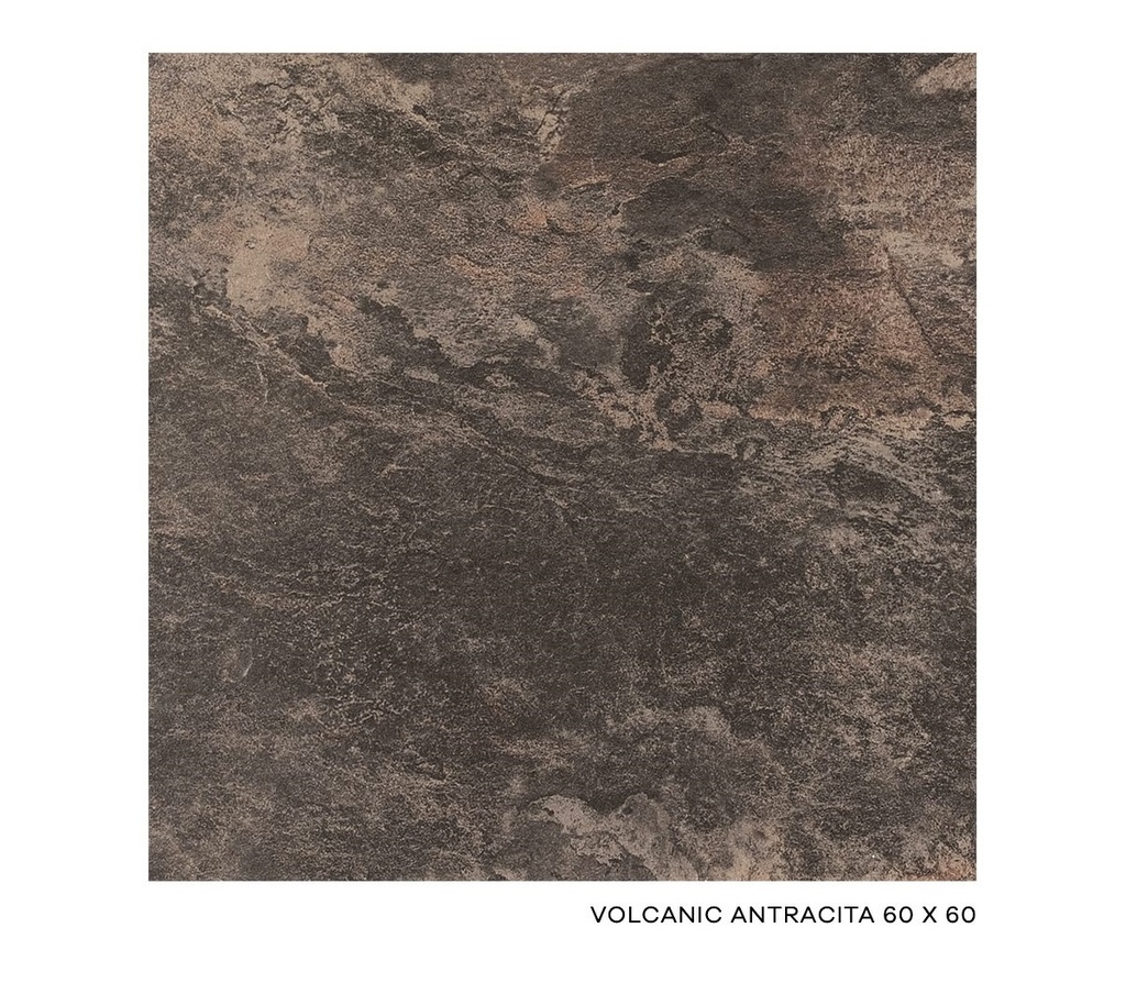 PISO VOLCANIC ANTRACITA 60.5X60.5 CM 1.46 M2/CAJA (1C) ARKO