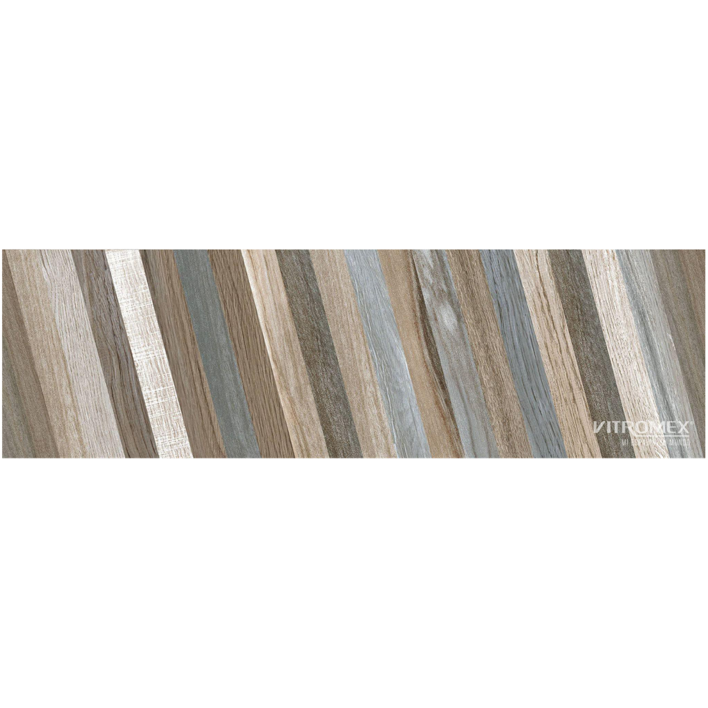 PISO AMAZONIAN DECO FOREST 18X60.6 CM 0.98 M2/CAJA TE VITROMEX