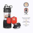 BOMBA SUM4 1HP + CONTROL PRESS + TANQUE DE 3L EVANS