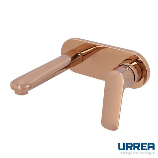 MONOMANDO A MURO PARA LAVABO ROSE GOLD CHAMPAGNE CASSIA 9436LU.7  URREA