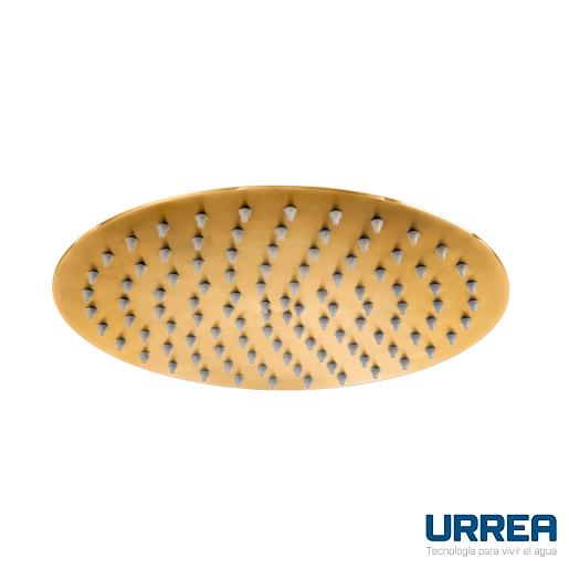 REGADERA DE PLATO REDONDA 25 CM SIN BRAZO ORO MATE F-2225INOX.5 URREA