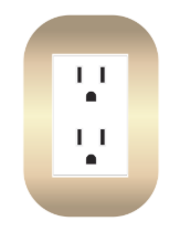 PLACA LINEA TROPICO ORO H-042 SERIE SEL