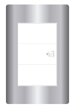 PLACA LINEA NORDICO INOXIDABLE H-060 SERIE SEL