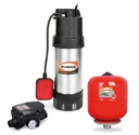 BOMBA SUM3 3/4 HP + CONTROL PRESS + TANQUE DE 3L EVANS