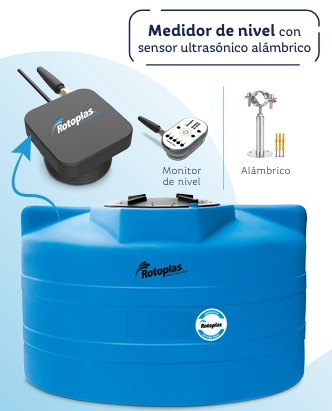 CISTERNA 5 000 LTS CON SENSOR ROTOPLAS