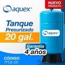 TANQUE PRESURIZADOR AQUEX 20 GAL/ 76 LTS HORIZONTAL CON SOPORTE TPQV-20 NOVEM