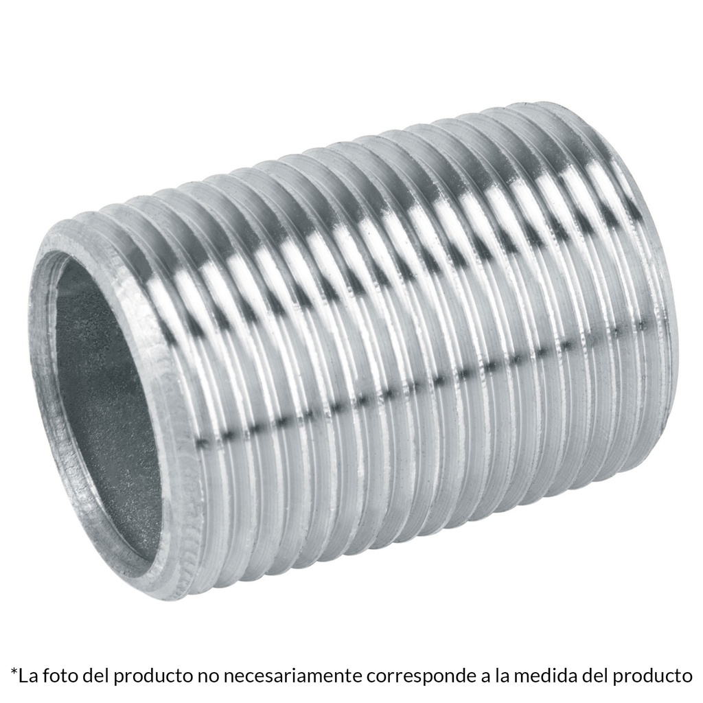 NIPLE GALVANIZADO 3/4