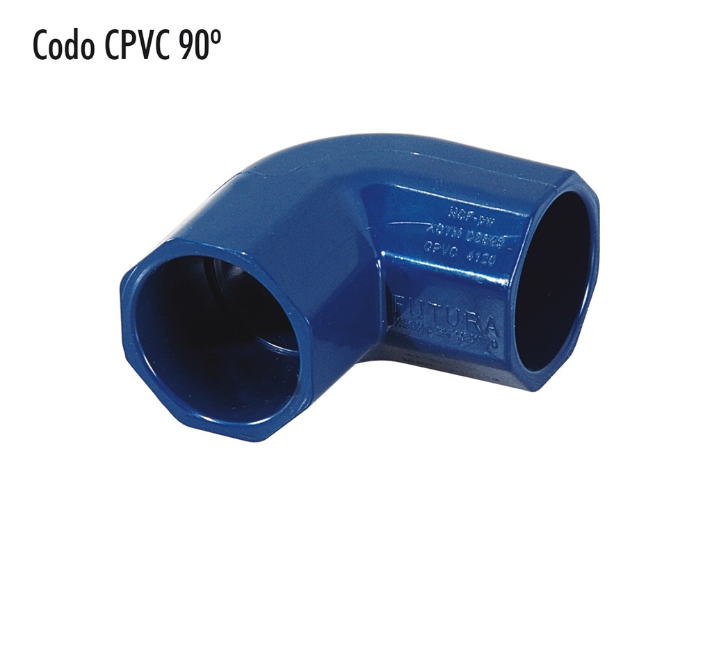 [0103011390] CODO 90 CPVC AZUL (1/2)