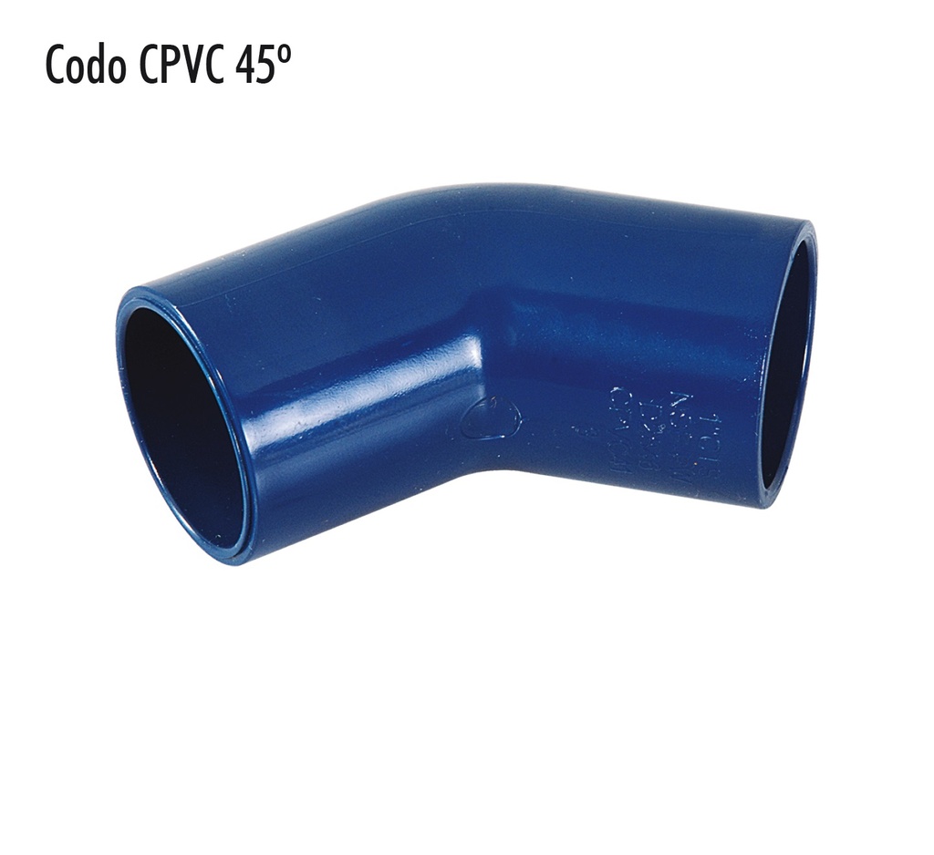 CODO 45 CPVC AZUL