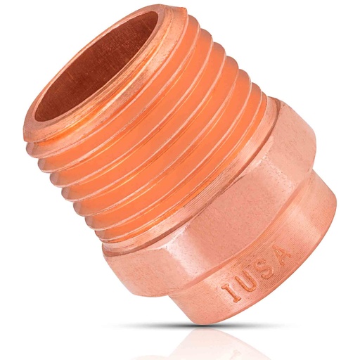 CONECTOR ROSCA EXT. COBRE