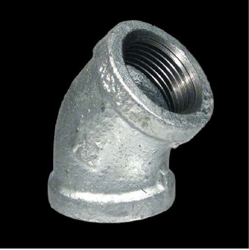 CODO 45 GALVANIZADO