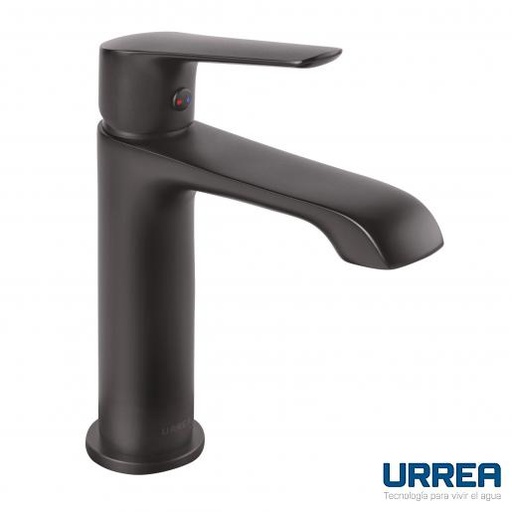[0504F100CL2] MONOMANDO PARA LAVABO CORTO LIA® NEGRO F-100CL.2 URREA