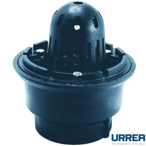 [0504F144] COLADERA DE PISO CON CUPULA PARA AZOTEA 144 URREA
