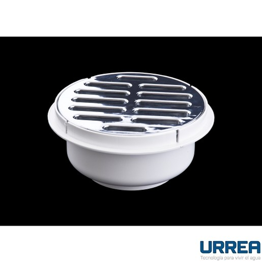 [0504F170] COLADERA REDONDA DE REJILLA SALIDA UNIVERSAL CROMO 170 URREA