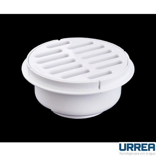 [0504F171] COLADERA REDONDA DE REJILLA SALIDA UNIVERSAL BLANCA 171 URREA