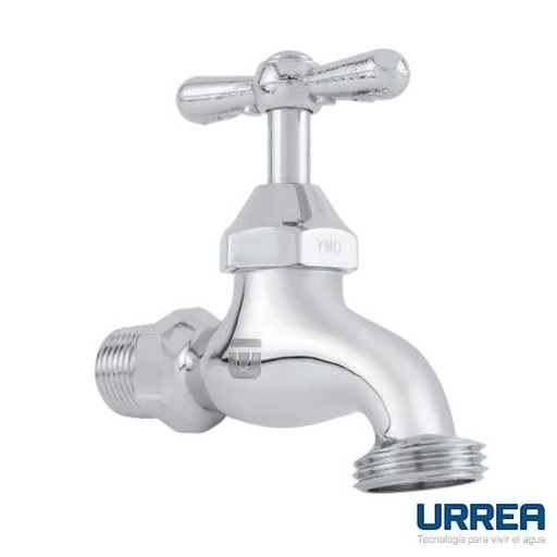 [0504F19CRL] LLAVE INDIVIDUAL CROMADA COMPACTA CON ROSA 19CRL URREA