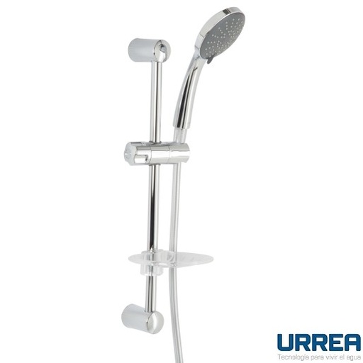 [0504F2013] REGADERA DE TELEFONO REDONDA CON 3 FUNCIONES CROMO 2013 URREA