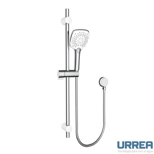 [0504F2021] REGADERA DE TELEFONO CUADRADA CON 3 FUNCIONES 2021 CROMO URREA