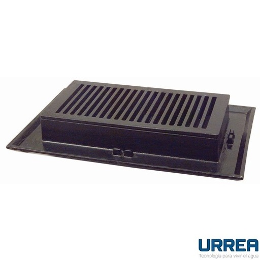 [0504F214] COLADERA RECTANGULAR DE REJILLA PARA EXTERIORES SELLO HIDRAULICO DE CAMPANA 214 URREA