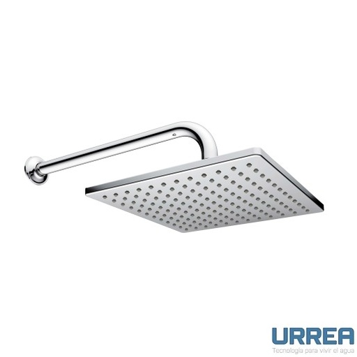 [0504F2261B] REGADERA CON BRAZO Y CHAPETON DE PLATO CUADRADA CROMO 2261B URREA