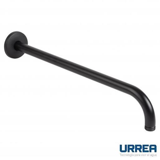 [0504F23032] BRAZO PARA REGADERA REDONDO A PARED NEGRO MATE F-2303.2 URREA