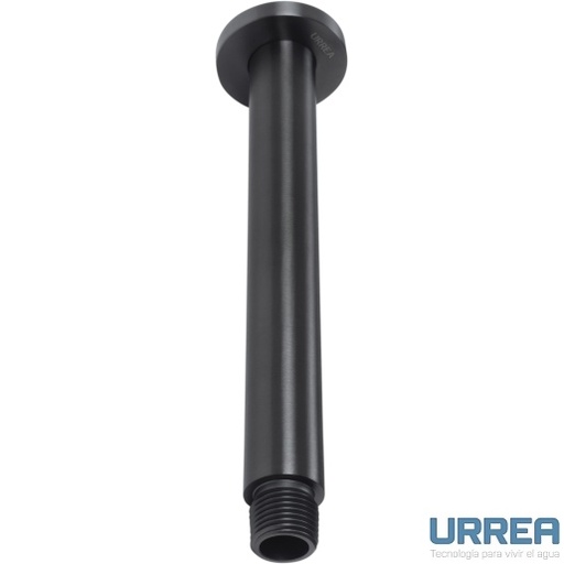 [0504F2316INOX2] BRAZO PARA REGADERA A TECHO INOX NEGRO F-2316INOX.2 URREA