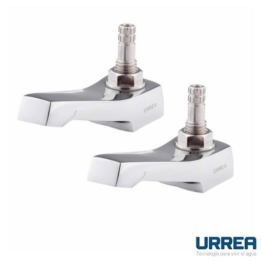 [0504F242] JUEGO. LLAVES INDIV. P/LAVABO CROMO F-242 URR ***L