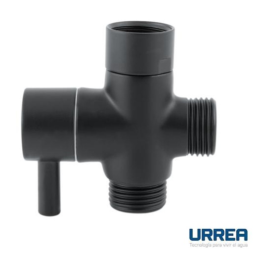 [0504F25012] DESVIADOR PARA REGADERA NEGRO MATE 2501.2 URREA
