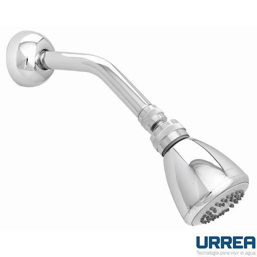 [0504F296B] REGADERA A PARED CON BRAZO Y CHAPETON CROMO 296B URREA