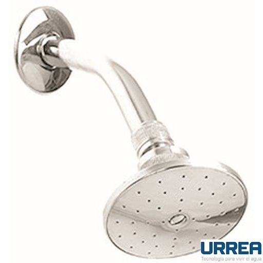 [0504F298B] REGADERA A PARED CON BRAZO Y CHAPETON CROMO 298B URREA