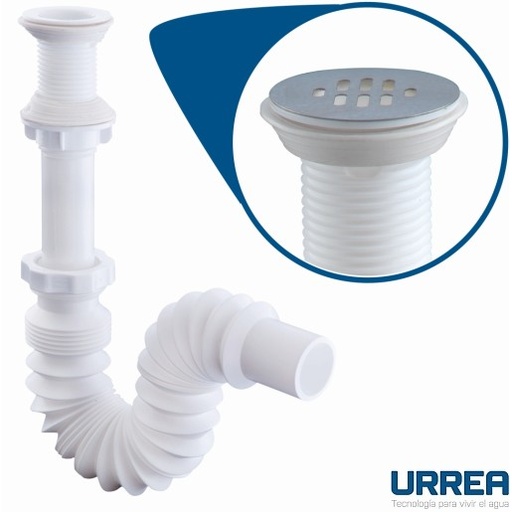 [0504F3712] CESPOL FLEXIBLE SIN BOTE CUBIERTA AC. INOX F-3712 URREA