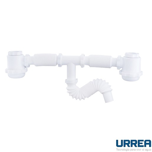 [0504F3734] CÉSPOL FLEXIBLE BOTE GRANDE DOBLE SIN CONTRA PARA FREGADERO F-3734  URREA