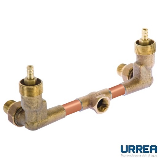 [0504F452] MEZCLADORA PARA REGADERA Y/O TINA SIN MANERAL 452 URREA*