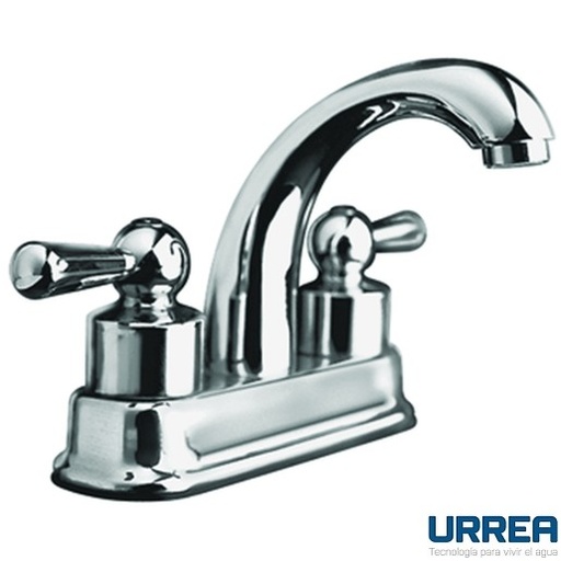 [0504F50PN] MEZCLADORA PARA LAVABO 4" PALANCA NIZA CROMO 50PN URREA