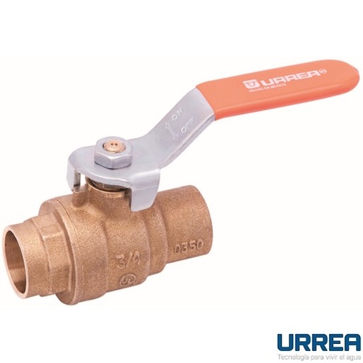 [0504F75532] VALVULA DE BOLA SOLDABLE 400 CWP 1 1/4" URREA