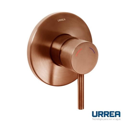 [0504F9037INOX8] MONOMANDO PARA REGADERA Y/ O TINA SENCILLO INOX® BRONCE F-9037INOX.8 URREA