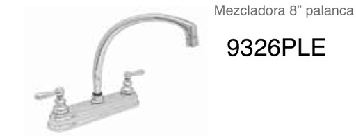 [0504F9326PLE] MEZCLADORA PARA LAVABO CROMO ETERNITY 9326PLE URREA****
