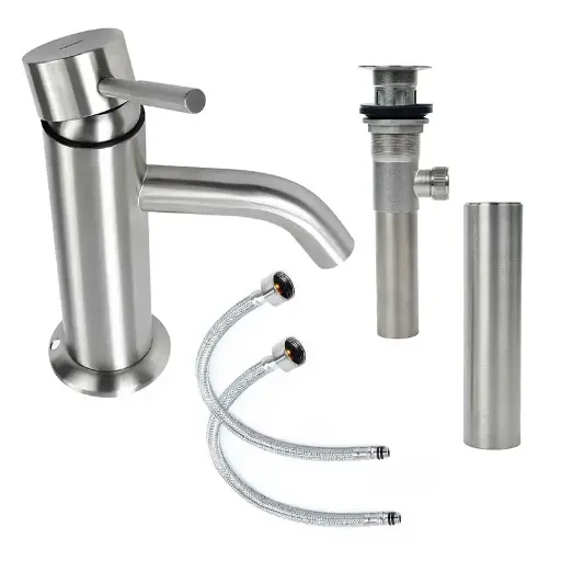[0504F9419INOX] MONOMANDO PARA LAVABO ALTO INOX 9419INOX URREA*****